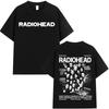 2025 Новые футболки рок-группы Radiohead Мужские Женские Хип-хоп Оверсайз Топы Футболка Мода Поп-музыка Футболка с коротким рукавом Уличная одежда