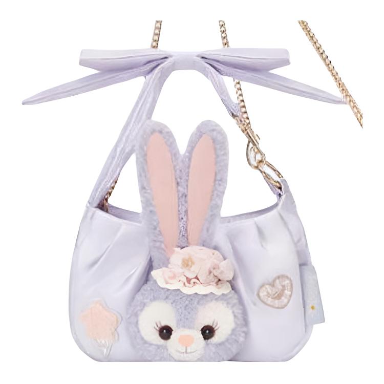 Disney 2026 StellaLou Dream Celebration Cute Embroidered Decoration Fabric Handheld Crossbody Bag Women Bags Purple 400060497473