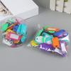 Yousheng 50Pcs Keyring Tags Plastic Key Fobs ID Tags with Split Keyring Paper Insert Key Tags Writing Paper Keychain Organizer