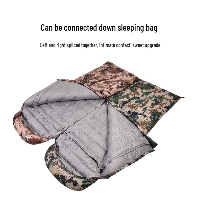 Stealth Leopard Envelope Duck Down Sleeping Bag