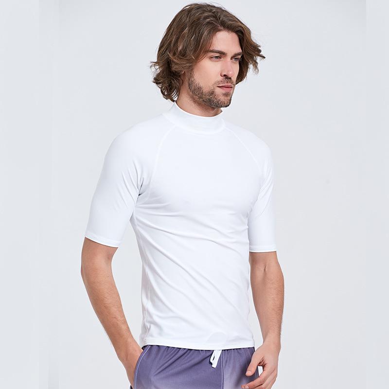 Мужской гидрокостюм на заказ с быстрой сушкой и защитой от солнца - Спортивный купальник с короткими рукавами для серфинга и плавания