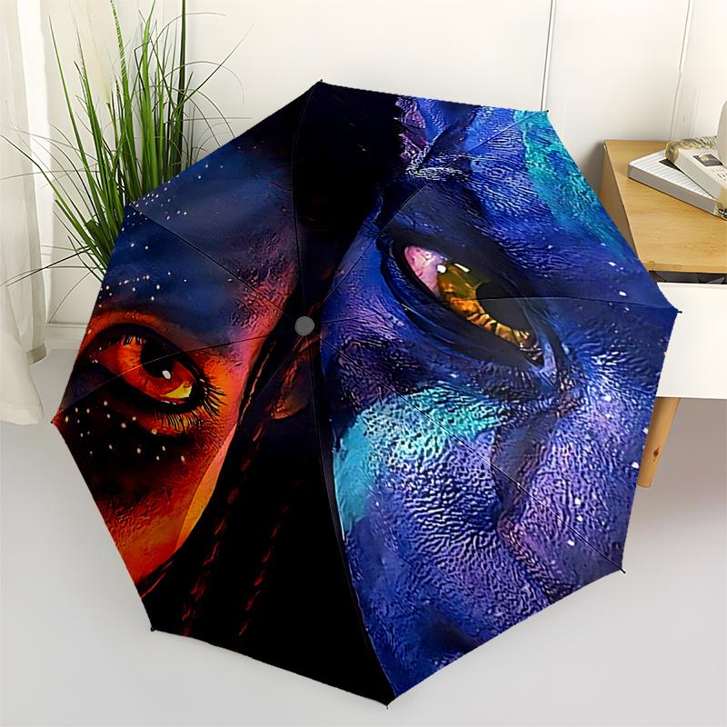 Avatar Inspired Umbrella: Automatic Opening & Closing, Foldable Design, 8 Bone Frame Perfect for Fans, Travelers, and Everyday Use!0171b