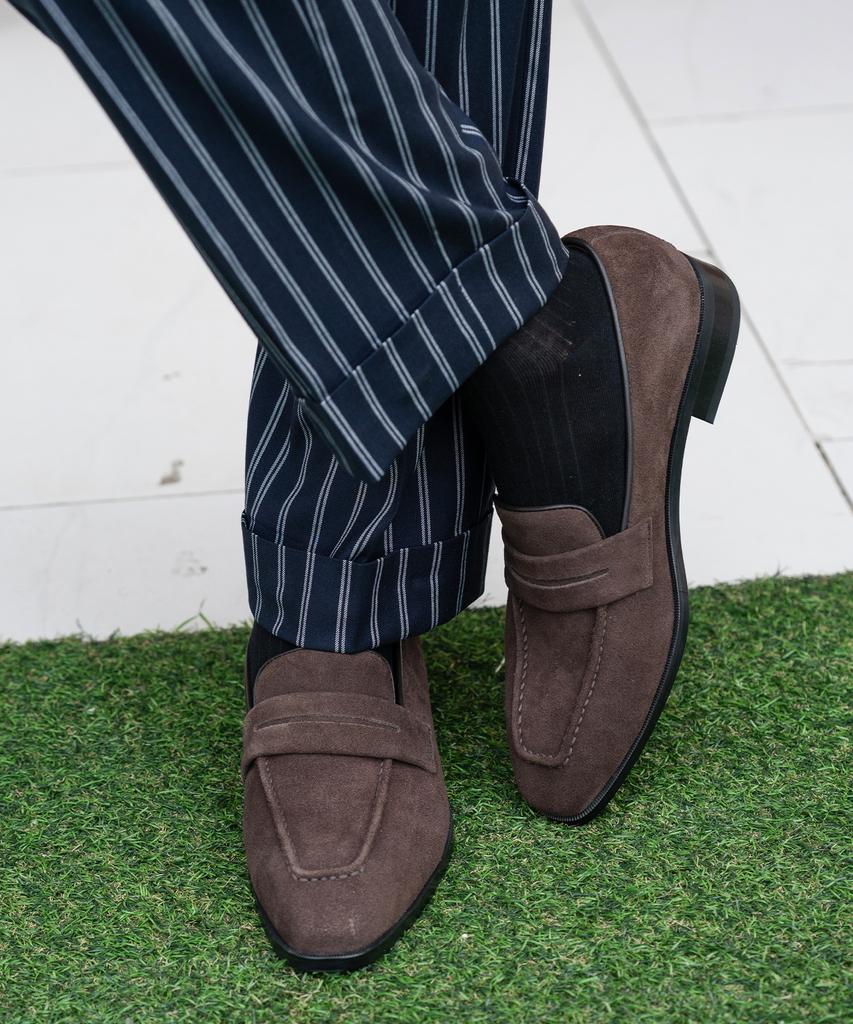 Allclassic Alc1001 Adore Penny Loafer_D.Brown Suede