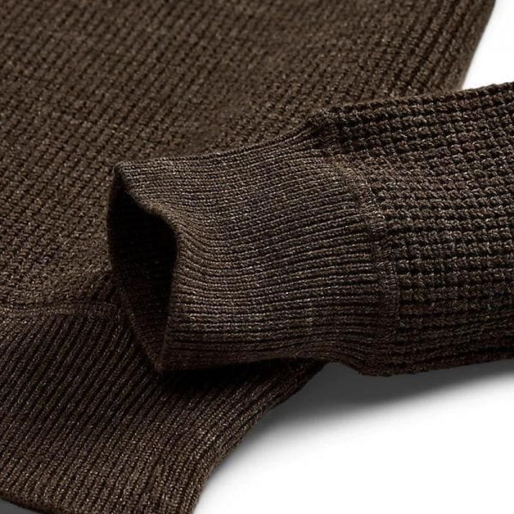 Double Rl Men Waffle Knit Cotton Wool Sweater Mnrrswe16820162301