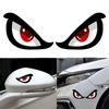 Автомобильная 3D стереоскопическая наклейка с изображением акульего глаза, автомобильное зеркало заднего вида, автомобильная светоотражающая наклейка, наклейка на мотоцикл