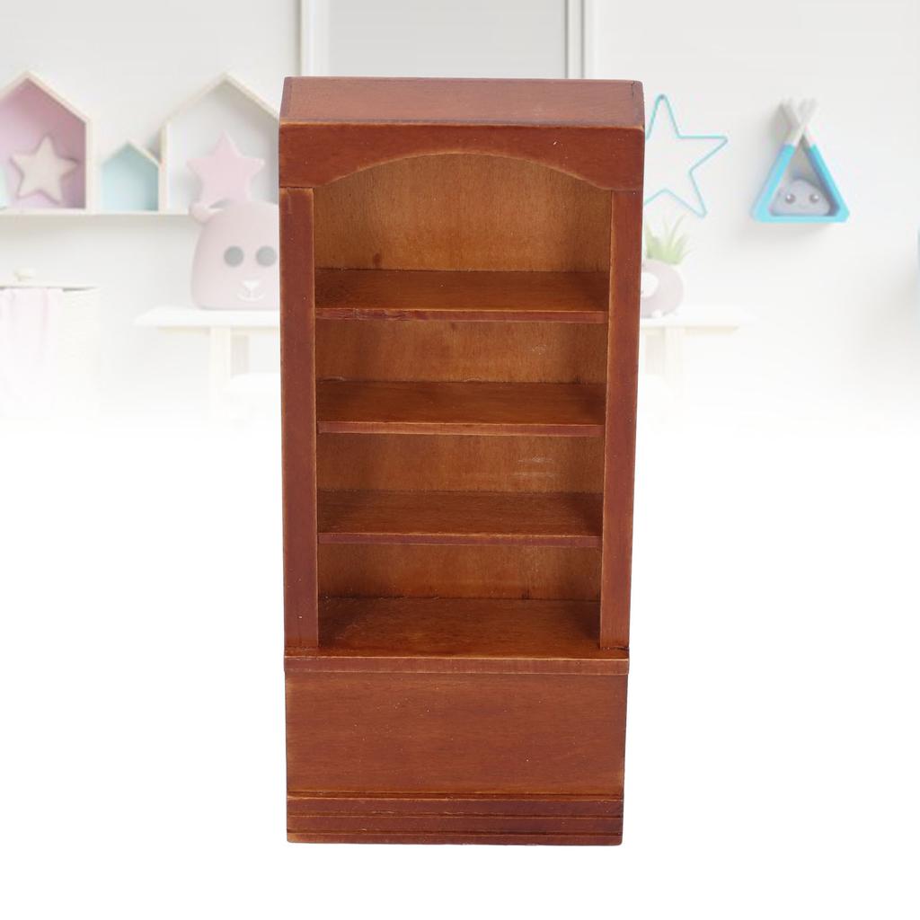 1:12 масштаб кукольный домик книжный шкаф миниатюрная имитация книжной полки деревянный кукольный домик аксессуар для куклы H