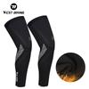 WEST BIKING Thermal Leggings Warm Velvet Leg Sleeves for Running Fitness Sports Gear MTB Road Bicycle Use Autumn Winter plus
