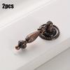 2pcs Vintage Single Hole Zinc Alloy Cabinet Door Handle, Drawer, Clothing Cabinet Handle