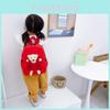 Unisex Toddler Backpack With Bear Charm And Ventilated Oxford Material For Daily School Fun