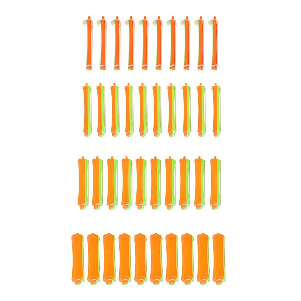 40 шт. бигуди для химической завивки с резинками, бигуди для холодной завивки, бигуди для завивки, бигуди-завиватели, парикмахерский инструмент для укладки