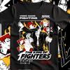 Футболка King of Fighters с принтом Fury Эксклюзивная аниме-футболка для мужчин и женщин Летняя хлопковая удобная свободная модная футболка с коротким рукавом