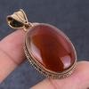 Сердолик Ручной работы Медный Ювелирный Кулон 2.13" s3z47