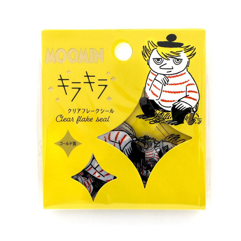 World Craft Moomin Sparkly Flake Gold Stickers, Foil, Too-Ticky MOKFS-106