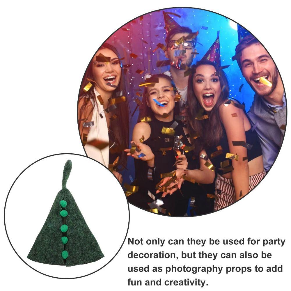 Polyester Halloween Cosplay Costume Prop Pea Wizard Role Play Caps Halloween Theme Party Props