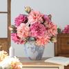 Искусственный пион Реалистичная поддельная шелковая ветка цветка Дом Офис Свадебная вечеринка Настольное украшение DIY Ваза Искусственный цветущий декор