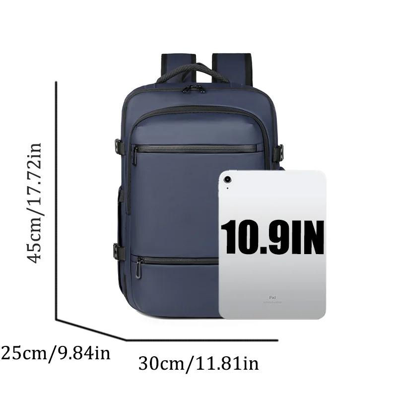 Умный многослойный рюкзак унисекс - USB-порт, зоны для влажных/сухих вещей и отделение для обуви, легкий Оксфорд для работы/путешествий/ежедневного использования