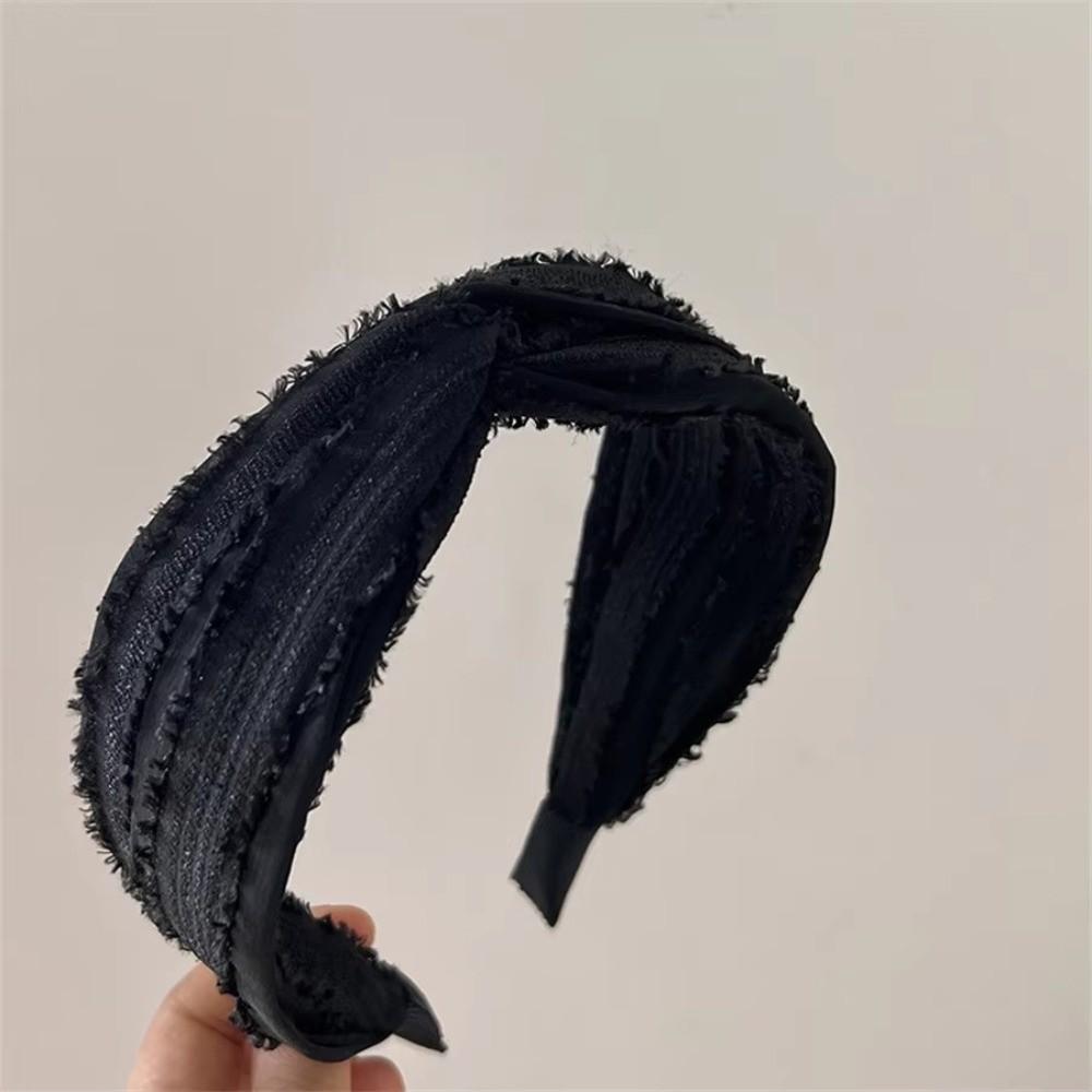 Twill Fabric Women's Knotted Headband Knotted Design Hair Accessories Travel Accessory