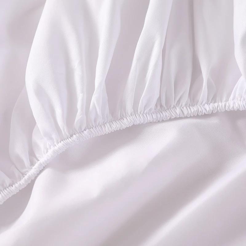 2023 Новый сплошной наматрасник для кровати, 99% водонепроницаемая защитная накладка для матраса, простыня, разделенное водяным постельным бельем, с эластичным разным размером