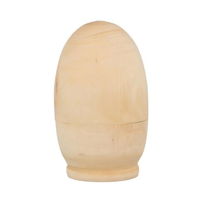 Wooden Eggs To Decorate - Artemio - 5 Pcs - Beige - Mixed - Decorative Objects