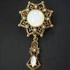 Medieval Jeanne Moonstone Pendant Brooch Simple Retro Premium Bust Opal Agate Stone