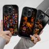 F-FNAF Пять ночей с Фредди Силиконовый Мягкий Чехол Для Телефона Для iPhone 17 16 15 14 Plus 13 12 Mini 11 Черный Чехол