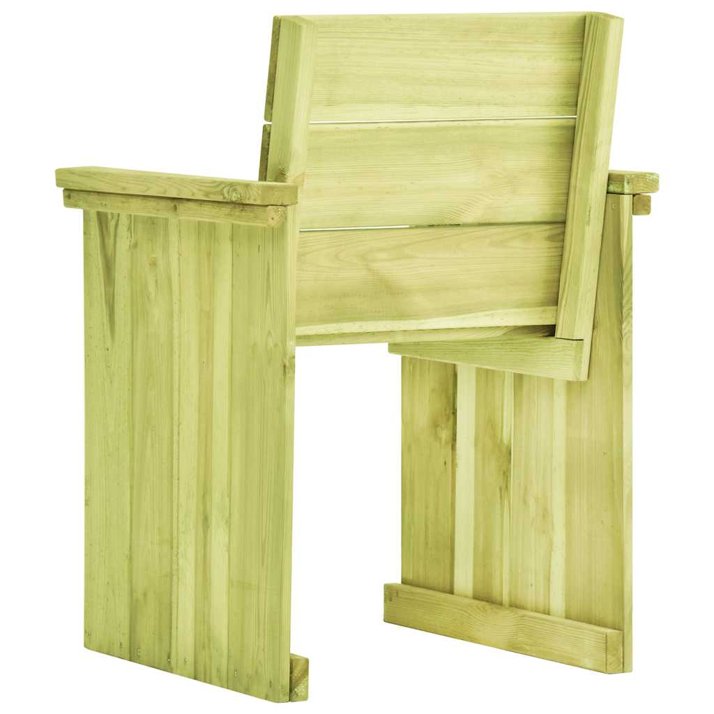 vidaXL Gartenstuhl Imprägniertes Kiefernholz