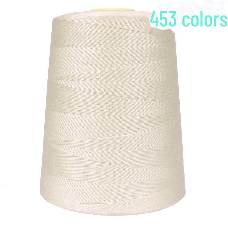 402 High-Speed Polyester Sewing Thread, 8000 Yards, Black & White for Industrial Sewing Machines
