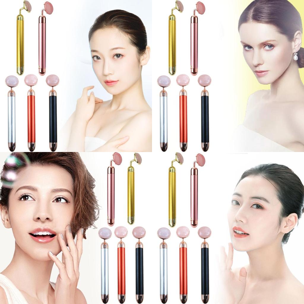 Премиальный электрический нефритовый бьюти-роллер с вибрационной функцией для ухода за лицом и расслабления