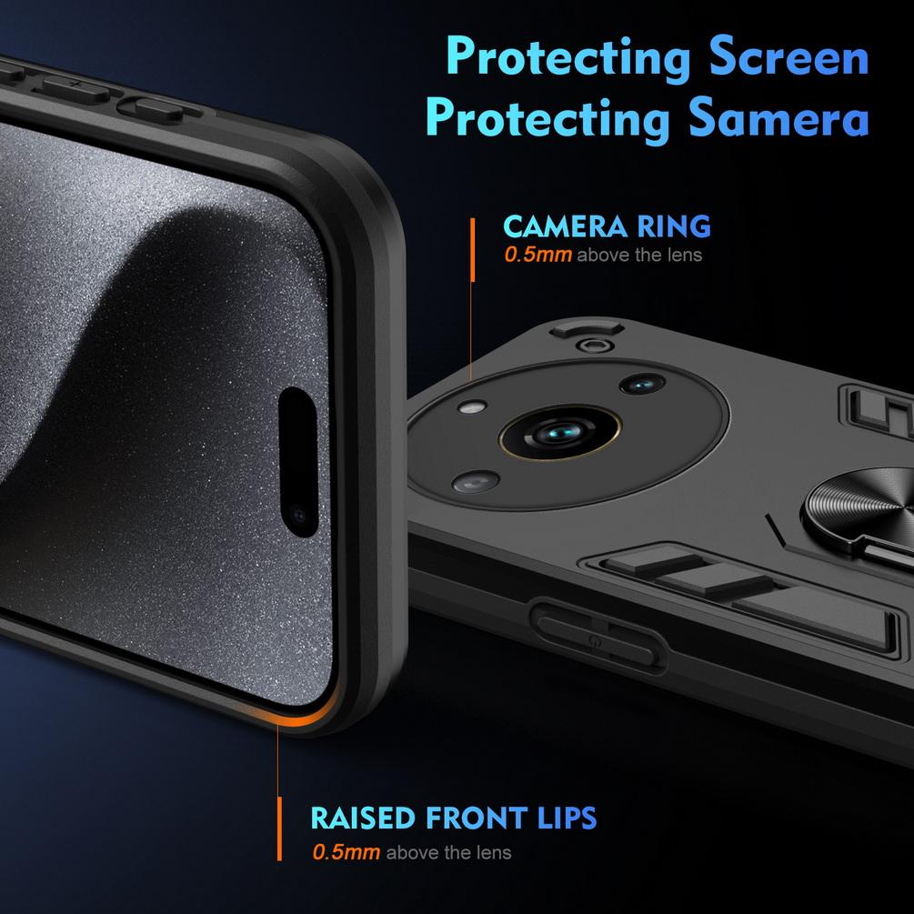 Многослойный автомобильный держатель-подставка для Realme 11 Pro + 10 9 Pro 9i Realme C53 C55 C51 C35 C33 C31, защитный чехол для камеры