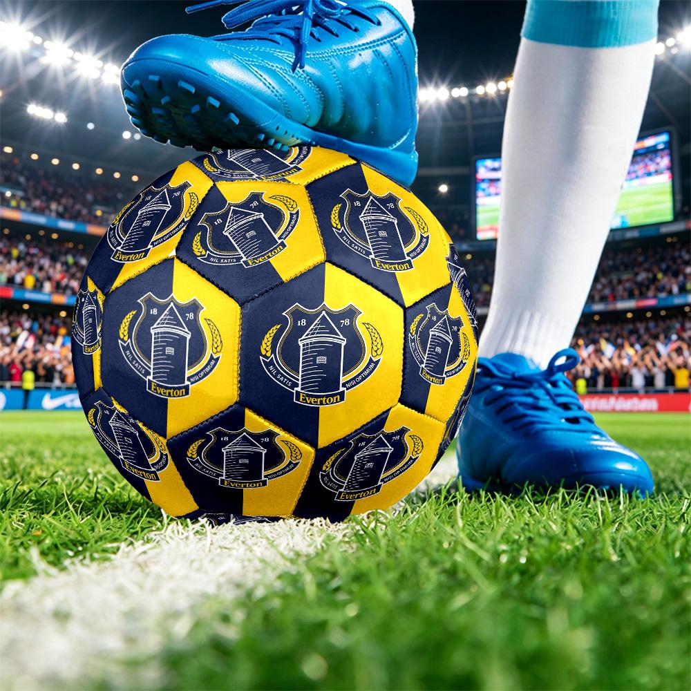 Футбольный мяч Everton Football, размер 5, с принтом, противоскользящий, для взрослых, сувенир для футбольных фанатов
