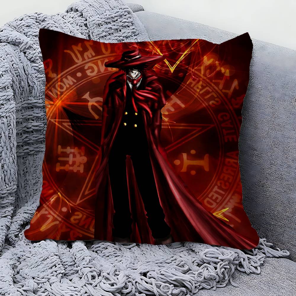 H-HellsingS Anime Pillow Gifts Home Office Furnishings Bedroom Sofa Car Cushion Cover case 45x45cm