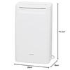 IRIS OHYAMA Dehumidifier Clothes Drying Dehumidifier Compressor Type Powerful with Timer Quiet Design Auto Louver Dehumidification Volume 6.5L White D