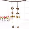 Vintage Metal Wind Chime Double Fish Elephant Pendant Home Decoration Wind Chime Pendant Metal Wind Chime Crafts Room Decoration