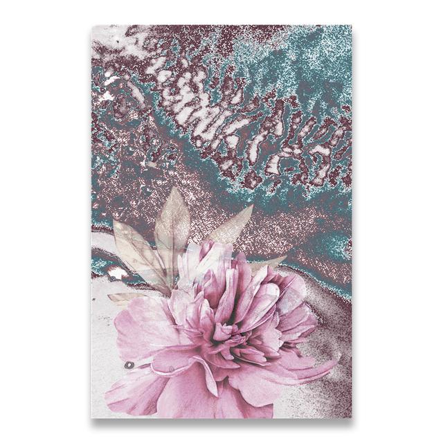 Абстрактная живопись, постер с цветами, скандинавские украшения, плакаты и принты, настенные художественные цветы для дома, декоративные фотографии без рамы