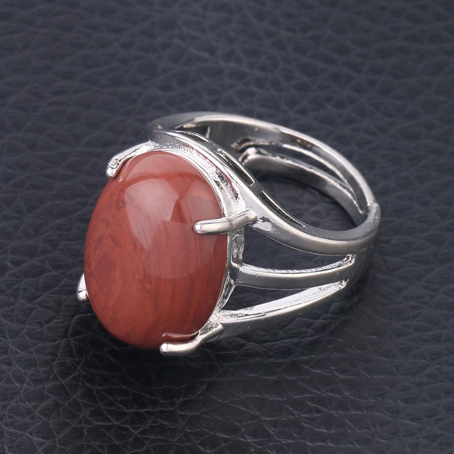 Женские кольца с натуральными кристаллами