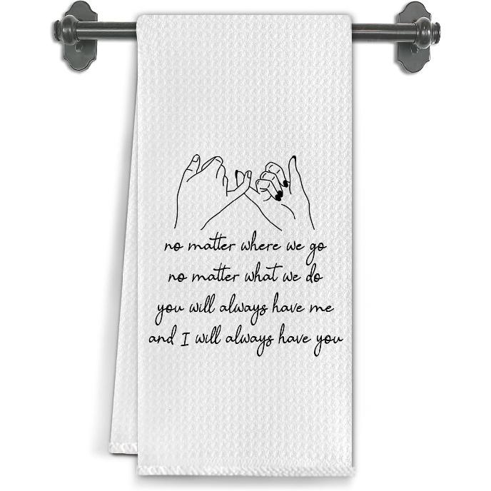 Bestie Gifts Kitchen Towels, Best Friend BFF Bestie Gifts for Women Dish Tea Towels for Kitchen Decor, Long Distance Friendship Gifts Hand Towels for