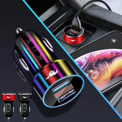 Автомобильное зарядное устройство USB-порты Быстрая зарядка Цифровой дисплей Автомобильные зарядные устройства Для Ford Focus 2 MK2 MK3 Fiesta Mondeo Ranger Kuga