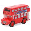 Cartoon Bus Alloy Car Toy Highly Simulation Children Kid Pull Back Vehicle Toy Model(Red )
