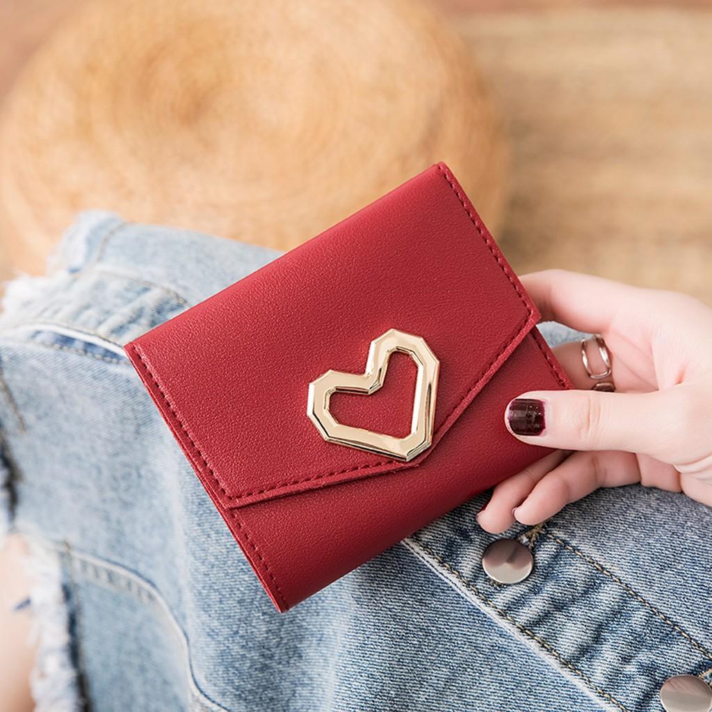 Модный женский короткий кошелек с застежкой для монет, держатели для нескольких карт, клатч