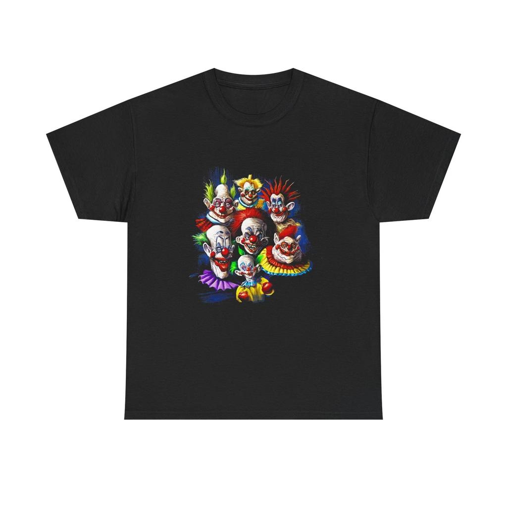 Creepy Clown Faces Tee | Vintage Horror Killer Klowns