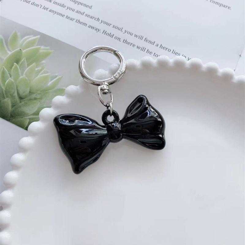 Простой темпераментный красный бант сердце акриловый брелок кулон для женщин девочек универсальный рюкзак украшения аксессуары подарки