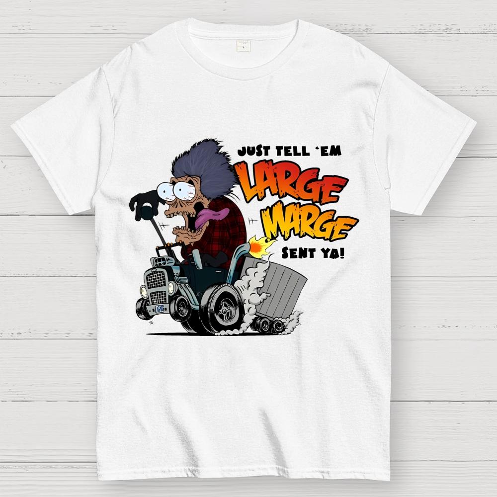 Large Marge’s Trucking Co. Unisex 100% Cotton Summer Casual Cool Loose T-Shirt