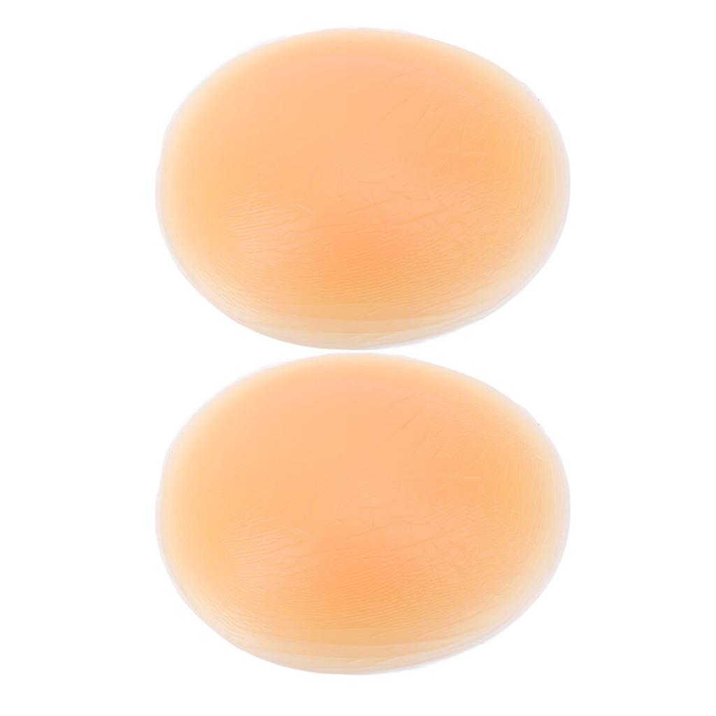 1 Pair Silicone Self Adhesive Butt Pads Comfortable Artificial Hip Pads Buttocks Inserts for Women