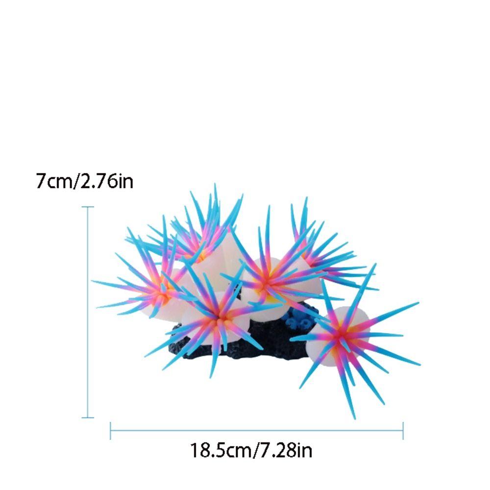 Silicone Simulation Anemones Soft Non-Toxic Artificial Coral Colorful Decorative Fish Tank Landscaping Fish Tank