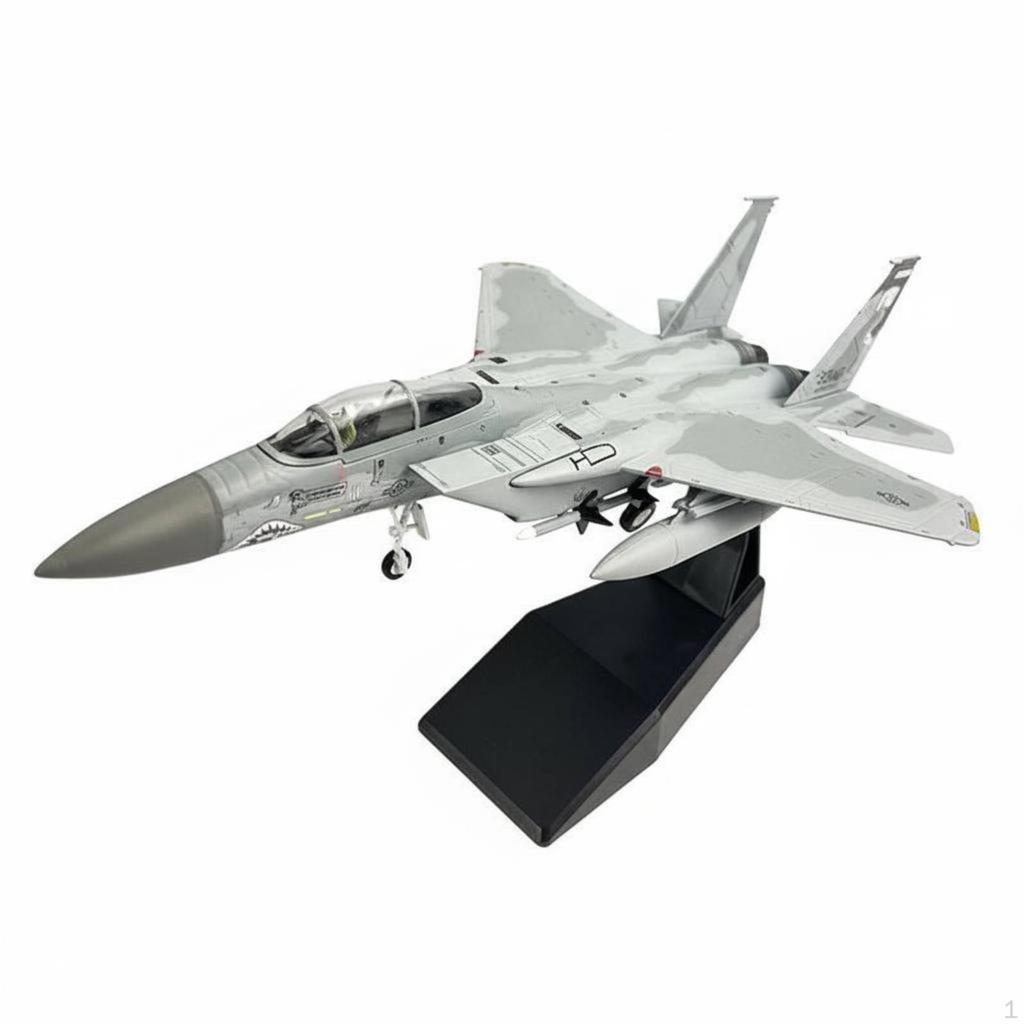 Модель истребителя F-15C в масштабе 1/100, высокодетализированный литой самолет для коллекционеров,