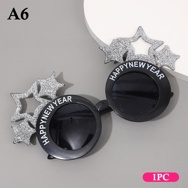 2026 год Очки Смешные очки Вечеринка в канун Нового года Украшение Фотобудка Реквизит ПК Солнцезащитные очки Рождественские принадлежности 1/3/4 шт.