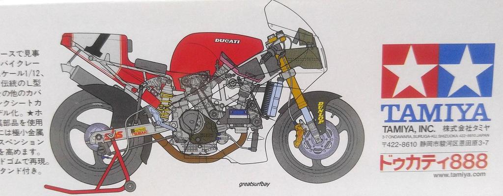 Tamiya Motorcycle Series Ducati 888 1/12