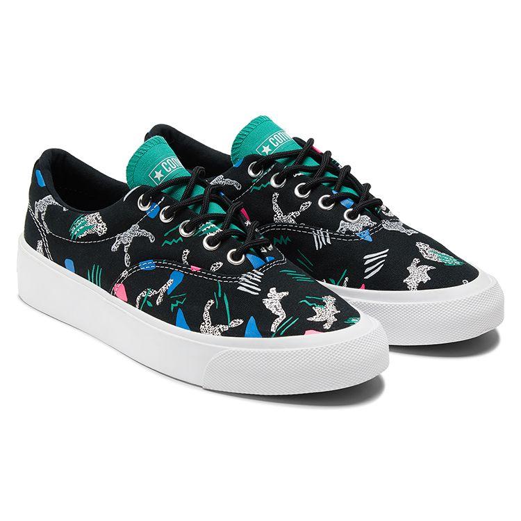 Converse Skid Grip CVO Archive Print - Черные кроссовки унисекс Court-Green White 170725C