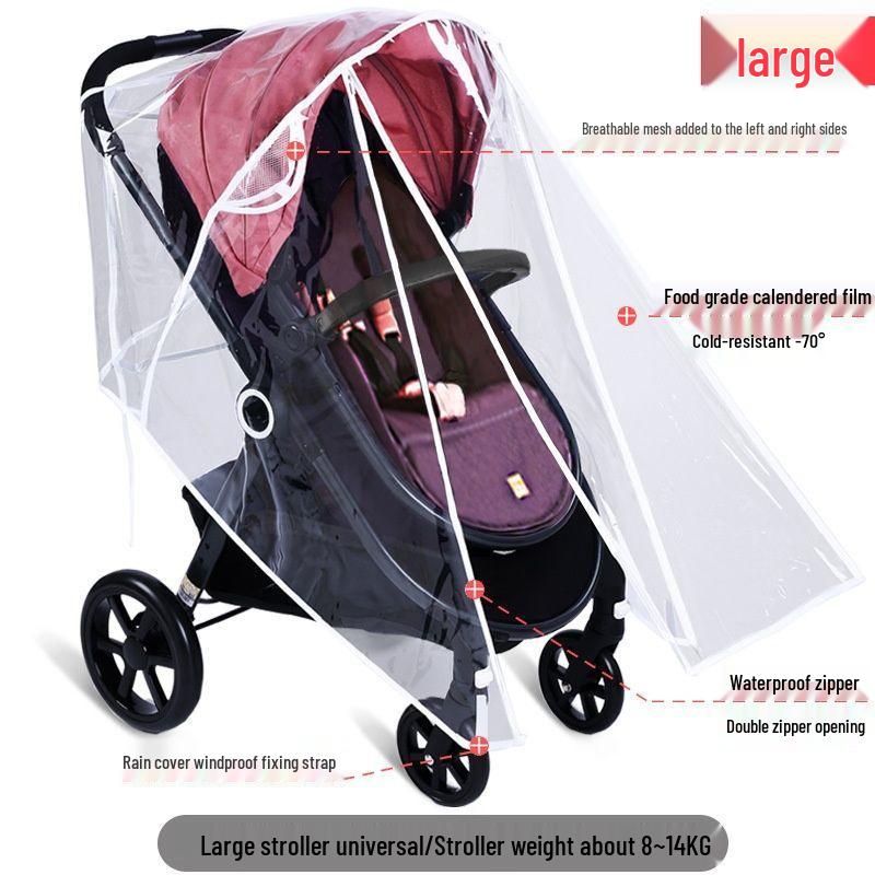 Universal Baby Stroller Rain, Wind, and Dust Cover