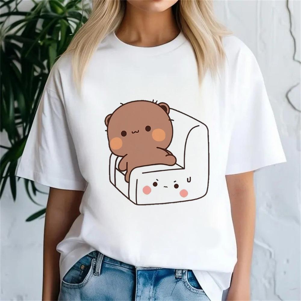 Футболка Bubu Dudu FeУнисекс Дышащая Пастельная Модная Винтажная Цветная Футболка Корейская Одежда Хип-Хоп Уличная Одежда Женская Панк